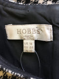 HOBBS BLACK & WHITE CHECK WOOL BLEND TOP SIZE 16