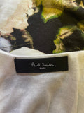 PAUL SMITH BLACK COLLECTION MULTI COLOURED FLORAL PRINT SLEEVELESS STRETCH JERSEY DRESS  SIZE M