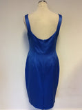 KAREN MILLEN BLUE SPECIAL OCCASION PENCIL DRESS SIZE 16