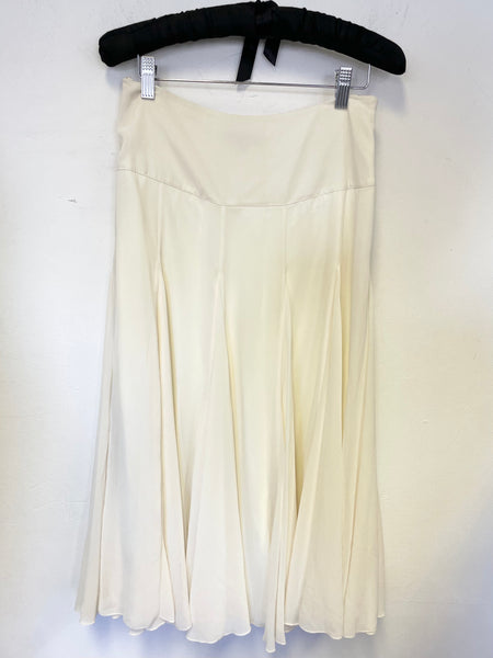 COAST IVORY FULL FLOATY TRIPLE LAYERED SKIRT SIZE 8