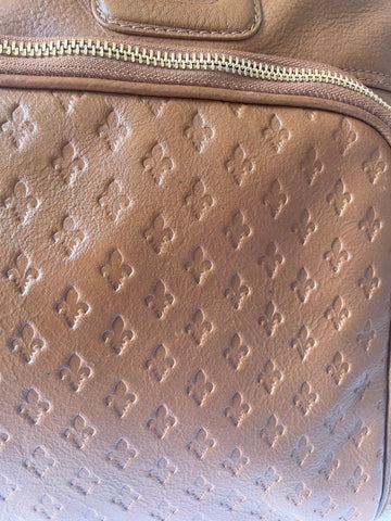 PATRICK COX LARGE TAN LEATHER SHOULDER/OFFICE/OVERNIGHT BAG