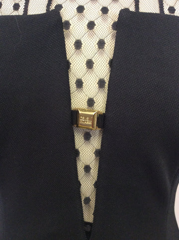 ROBERTO CAVALLI CLASS BLACK SPECIAL OCCASION DRESS SIZE 10