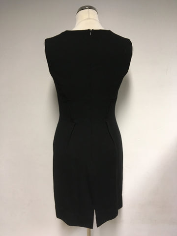 HOBBS BLACK WOOL DRESS & JACKET SUIT SIZE 10