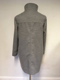 MARKS & SPENCER CLASSIC LIGHT GREY COAT SIZE 10