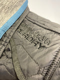SUPERDRY BLACK QUILTED ZIP UP JACKET SIZE L