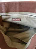 WHISTLES TAN BROWN LEATHER LARGE SHOULDER/ CROSS BODY BAG