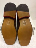 BRAND NEW RACING GREEN BROWN SUEDE SLIP ON LOAFER SHOES SIZE 8/42