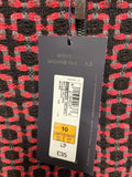 BRAND NEW MARKS & SPENCER RED, GREY & BLACK PATTERNED PENCIL SKIRT  SIZE 10
