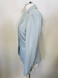 GANT PALE BLUE TAILORED LONG SLEEVE  JACKET SIZE 10
