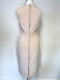 WHISTLES NUDE PINK SLEEVELESS PENCIL DRESS SIZE 8