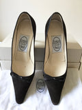 EMMA HOPE BROWN SUEDE BOW TRIM HEELS SIZE 2.5/ 37.5
