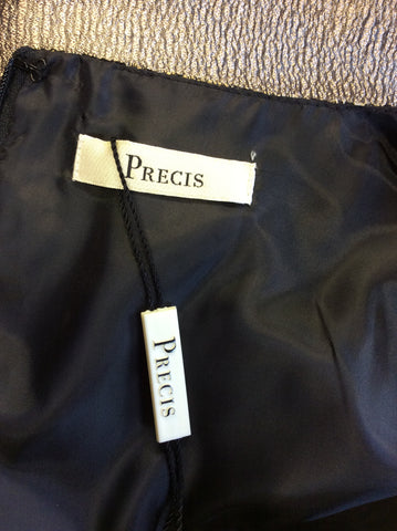 BRAND NEW PRÉCIS BLACK & GOLD LACE DRESS & BOLERO JACKET SIZE 12