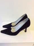 PETER KAISER BLACK SUEDE HEELS SIZE 3/35.5