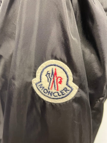MONCLER OMBRÉ GIUBBOTTO BLACK HOODED WATERPROOF TRENCH COAT SIZE M
