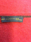 MARKS & SPENCER DARK RED CASHMERE JUMPER SIZE 14