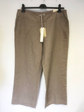 BRAND NEW LAURA ASHLEY CALICO LYMINGTON LINEN WIDE LEG TROUSERS SIZE 18