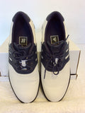 ADIDAS NAVY BLUE & WHITE LACE UP GOLF SHOES SIZE 7/40