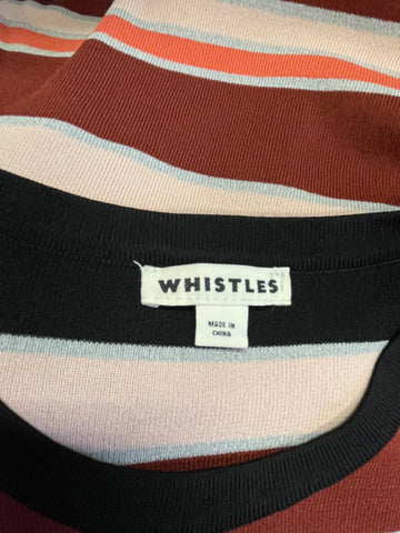 BRAND NEW WHISTLES STRIPED FINE KNIT JUMPER SIZE 10