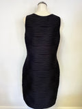 JOSEPH RIBKOFF BLACK SLEEVELESS BODYCON DRESS SIZE 16
