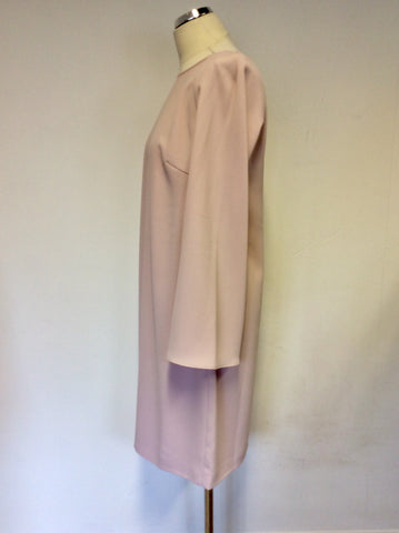JACQUES VERT PALE NUDE PINK SPLIT SLEEVE OCCASION DRESS SIZE 12
