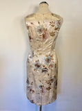 PHASE EIGHT FLORAL PRINT PENCIL DRESS & JACKET SUIT SIZE 10/12