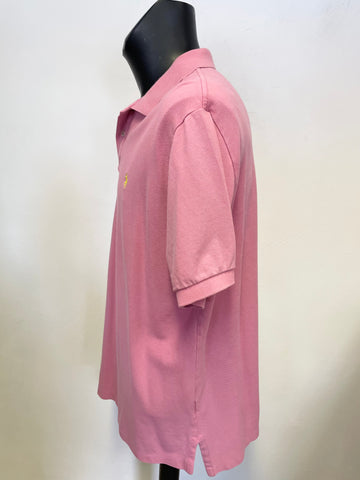 POLO BY RALPH LAUREN PINK SHORT SLEEVED POLO SHIRT SIZE XL