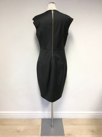 TED BAKER WORKING TITLE DARK GREY WOOL BLEND DRESS SUIT SIZE 3 UK 12