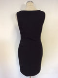 FRANK LYMAN BLACK & GOLD TRIM SPECIAL OCCASION PENCIL DRESS SIZE 12