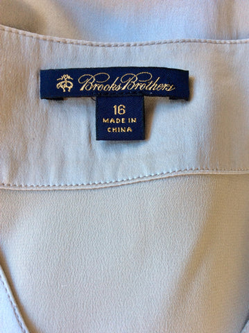 BROOKS BROTHERS SILVER GREY SILK SPECIAL OCCASION DRESS SIZE 16