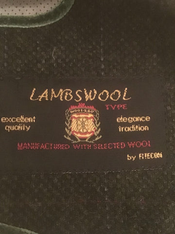 ZARA DARK GREEN & TAN TWEED LAMBSWOOL TYPE JACKET SIZE S