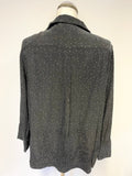 WHISTLES BLACK & IVORY SPOT BLOUSE SIZE M