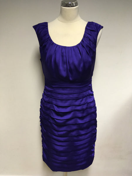 COAST PURPLE PLEATED SPECIAL OCCASION DRESS SIZE 14