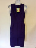 BRAND NEW JOULES ELMINA INDIGO & CORAL BEADED COTTON PENCIL DRESS SIZE 8