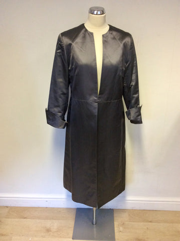 MARKS & SPENCER PEWTER GREY SPECIAL OCCASION/ EVENING COAT SIZE 16