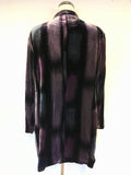 WINDSMOOR PURPLE SHADES LONG VELVET JACKET SIZE 20