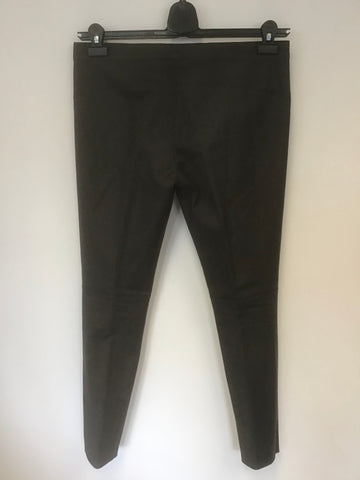 JIGSAW BLACK,DARK BLUE & BROWN CHECK TROUSERS SIZE 12