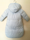 RALPH LAUREN PALE BLUE DOWN FILLED SNOWSUIT/ BUNTING AGE 6 MONTHS