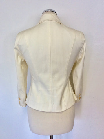 DONNA KARAN SIGNATURE WHITE JACKET & PENCIL SKIRT SUIT SIZE 8