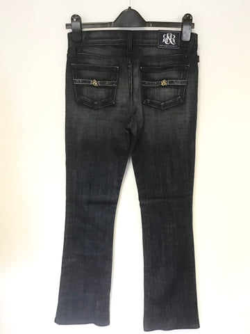 BRAND NEW ROCK & REPUBLIC DARK BLUE NORA BOOTCUT JEANS SIZE 26 W, 34 L