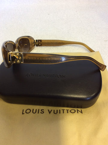 LOUIS VUITTON HONEY BROWN GLITTER SOUPÇON SUNGLASSES