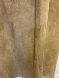 NICOLE FARHI CAMEL SHEEPSKIN MID LENGTH COAT SIZE 10