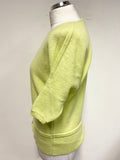 RIANI CITRUS 100% CASHMERE SHORT SLEEVED JUMPER SIZE 10