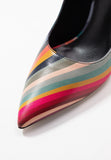 BRAND NEW PAUL SMITH ETTY SWIRL MULTI COLOURED LEATHER HEELS SIZE 4/37