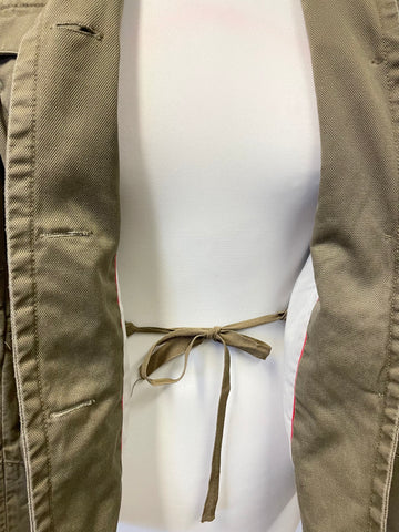 MARC JACOBS BEIGE COTTON FITTED JACKET SIZE 6 UK 10