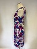PHASE EIGHT FLORAL PRINT STRETCH DRESS SIZE 12
