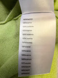 MADELEINE 100% CASHMERE LIME GREEN JUMPER SIZE 10/12