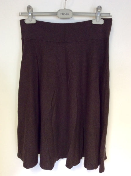 BRAND NEW PHASE EIGHT BROWN KNIT SKIRT SIZE 16