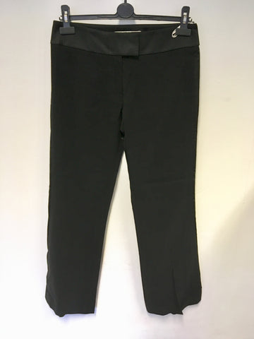 KAREN MILLEN BLACK TUX EVENING TROUSERS SIZE 10