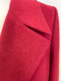 BRAND NEW JAEGER DARK RED WOOL BLEND MID LENGTH COAT SIZE 10