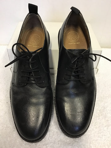 BRAND NEW KURT GEIGER BLACK LEATHER LACE UP SHOES SIZE 9/43